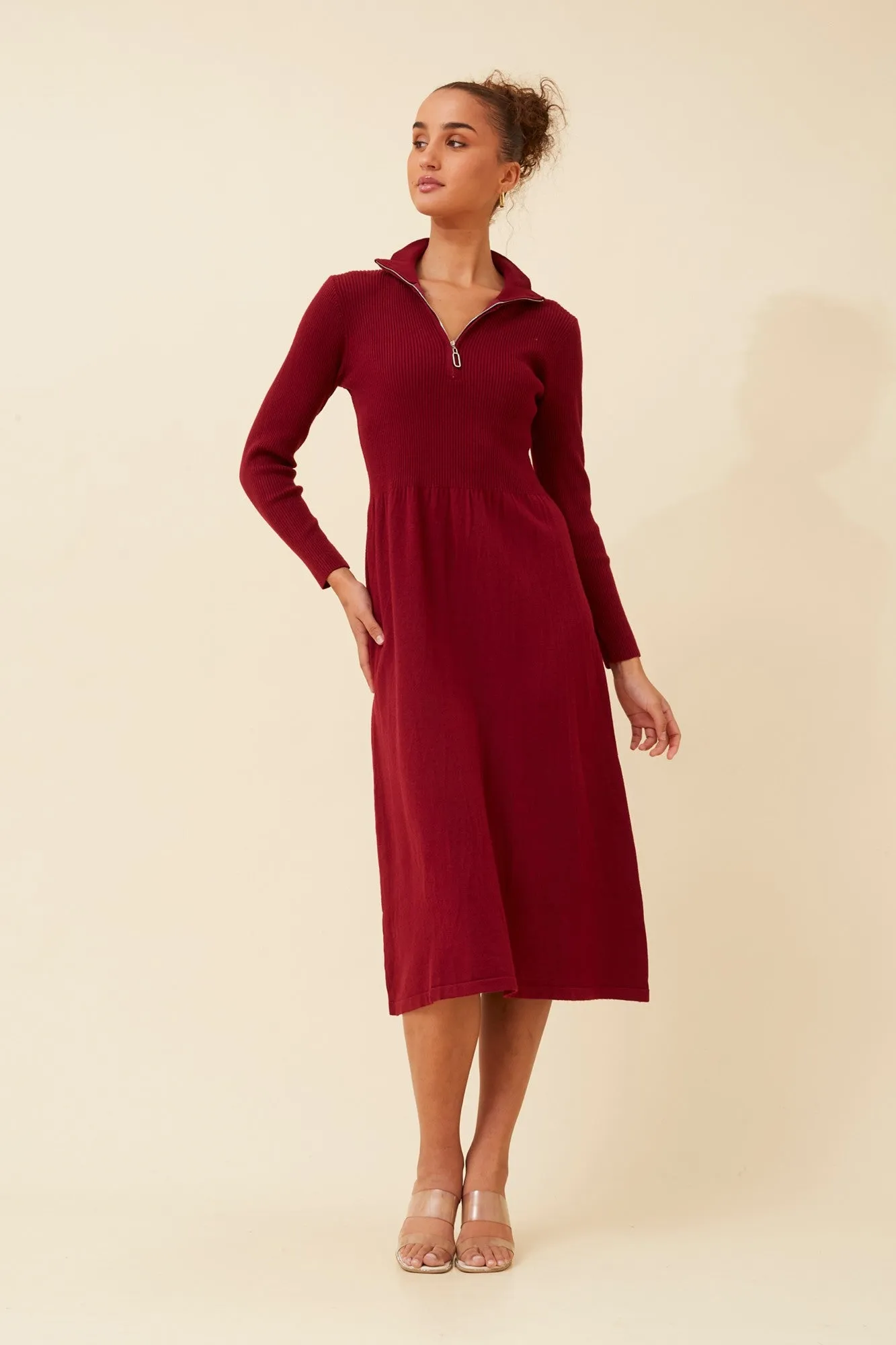 DUSTINE BABYDOLL KNIT DRESS old town