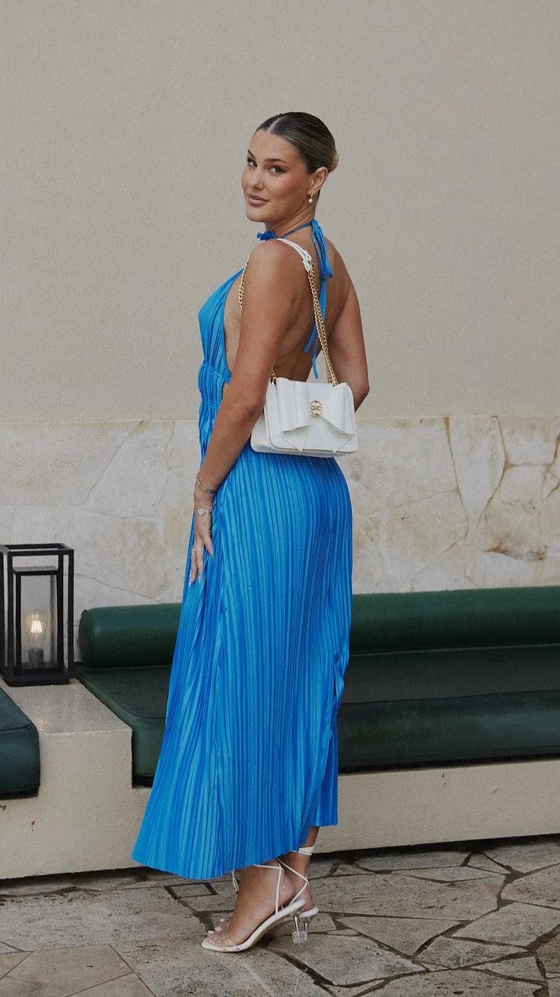 Square View Frances Maxi Dress - Blue