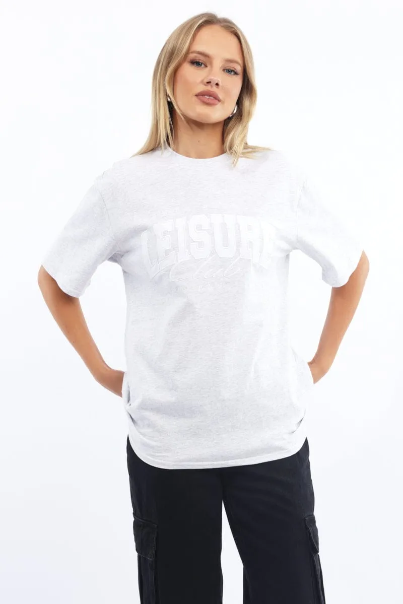 Grey Graphic Tee Short Sleeve LowProfile SoftenedEdges