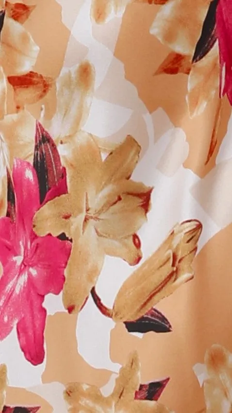handmade detail Oralia Maxi Dress - Pink Floral