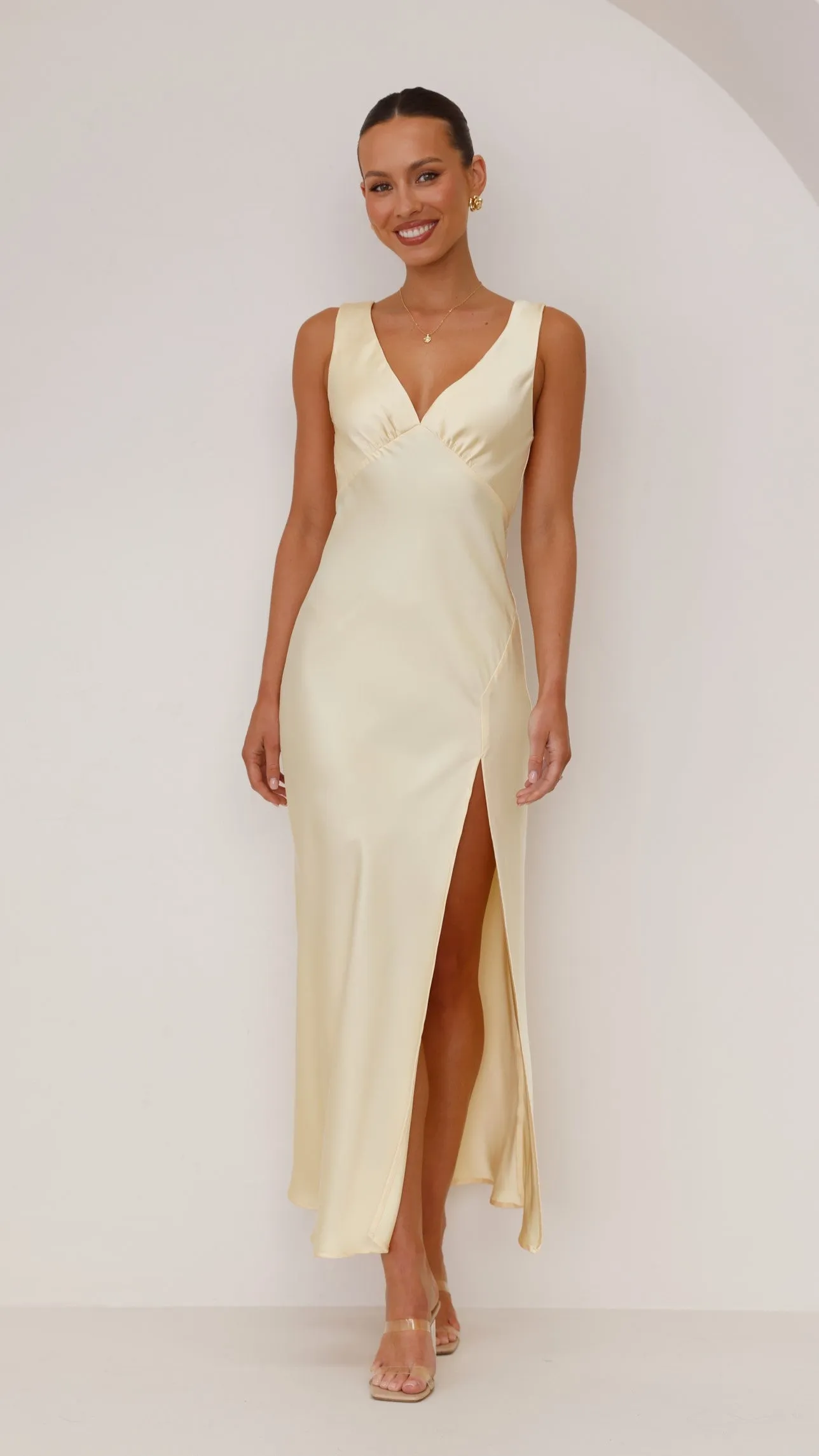 Stage Ready Petal Rain Taylor Maxi Dress - Yellow
