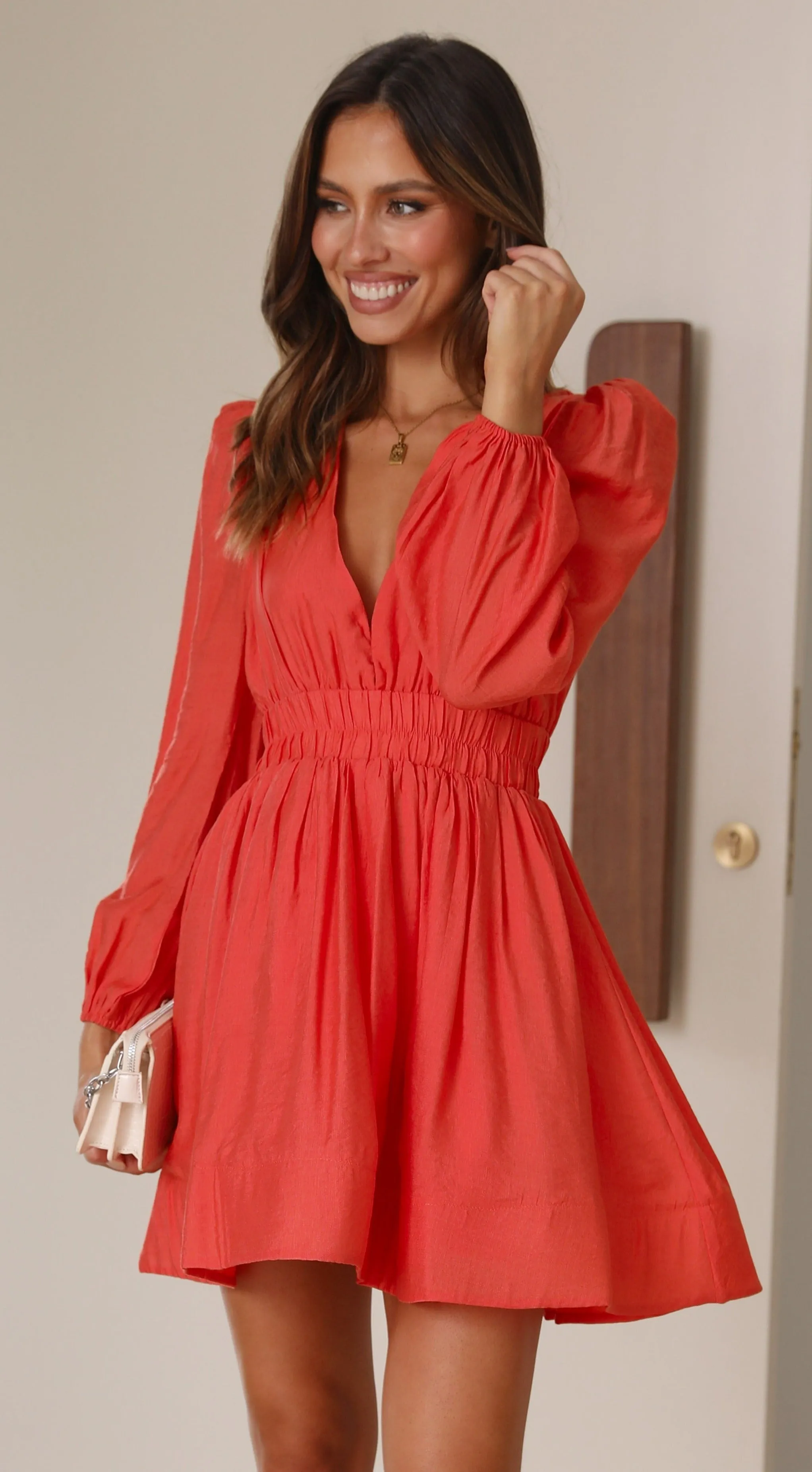Charlotte Mini Dress - Melon Bar Chic