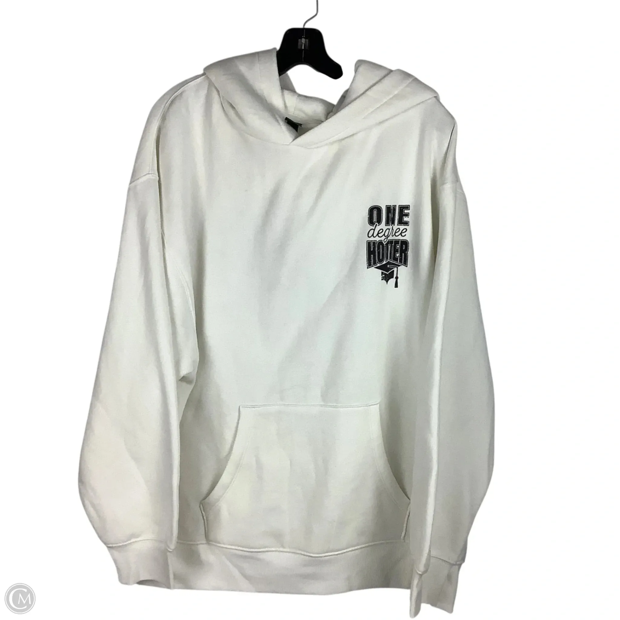 Vintage Style Sophisticated Style Sweatshirt Hoodie By Wild Fable In White, Size: L
