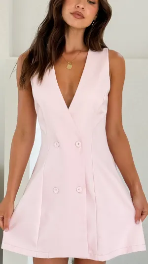 Hani Mini Dress - Pink Bohemian style
