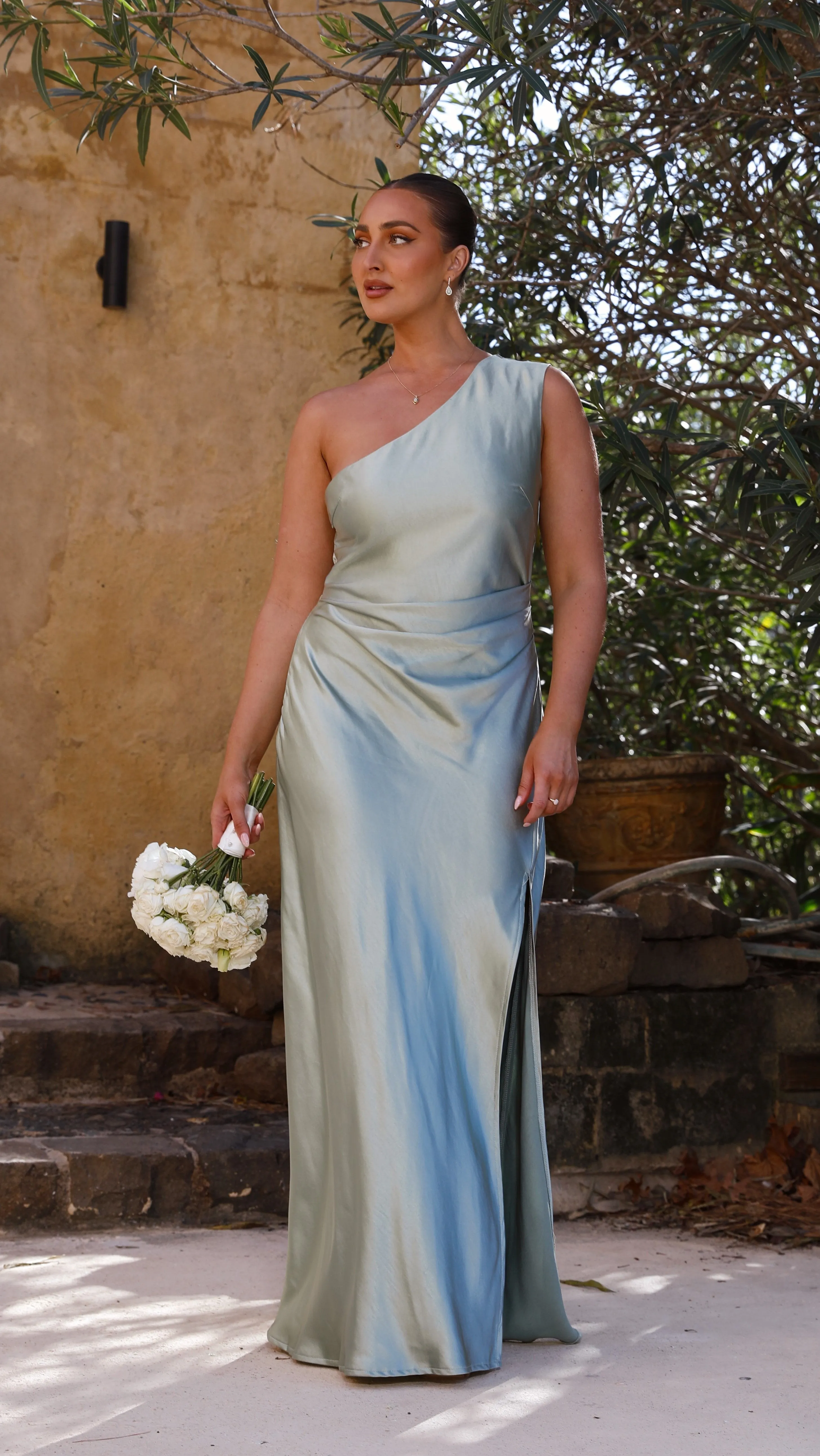Victoria Maxi Dress - Sage Cherry Bloom