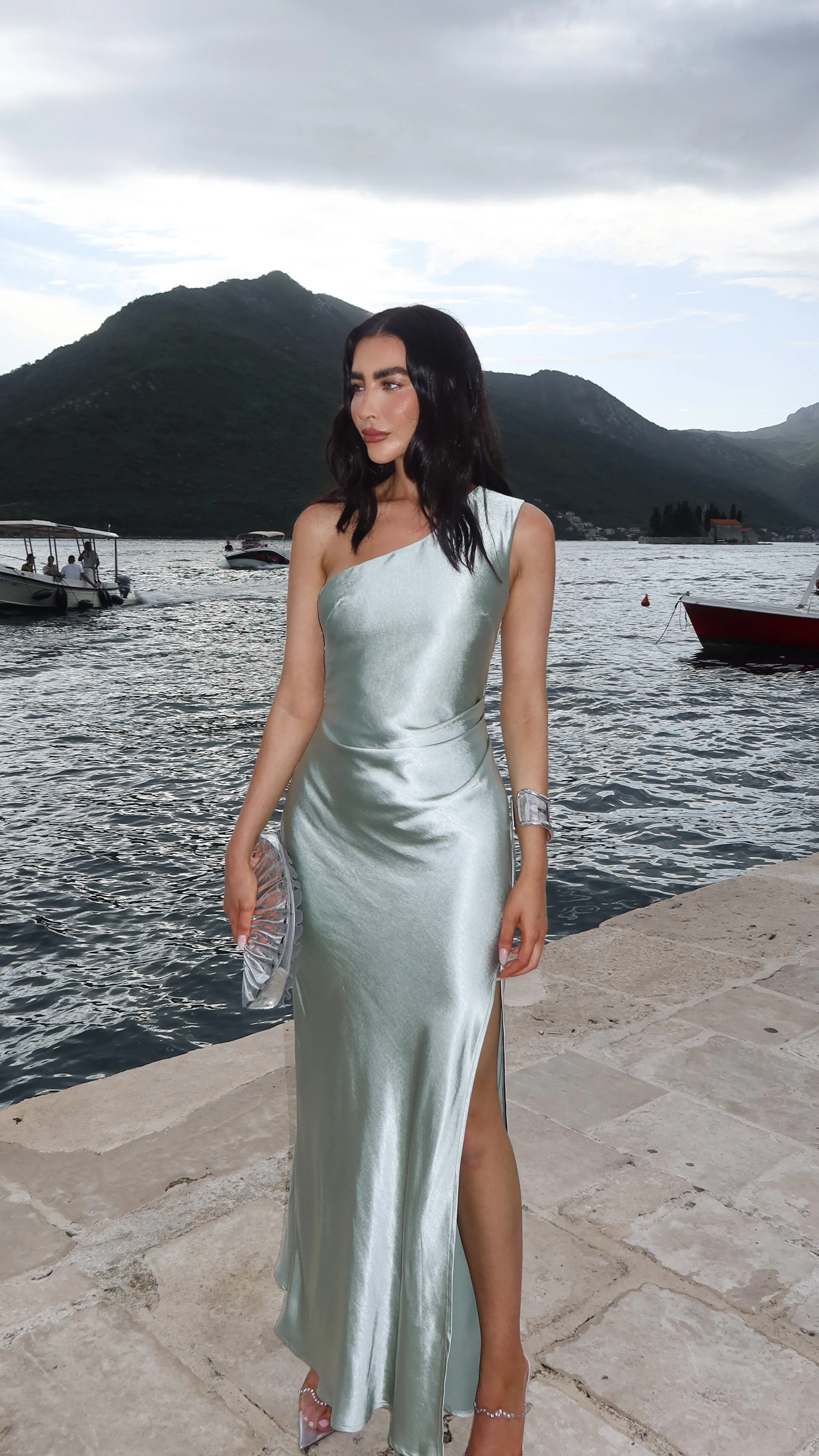Victoria Maxi Dress - Sage Timeless full-length outfit