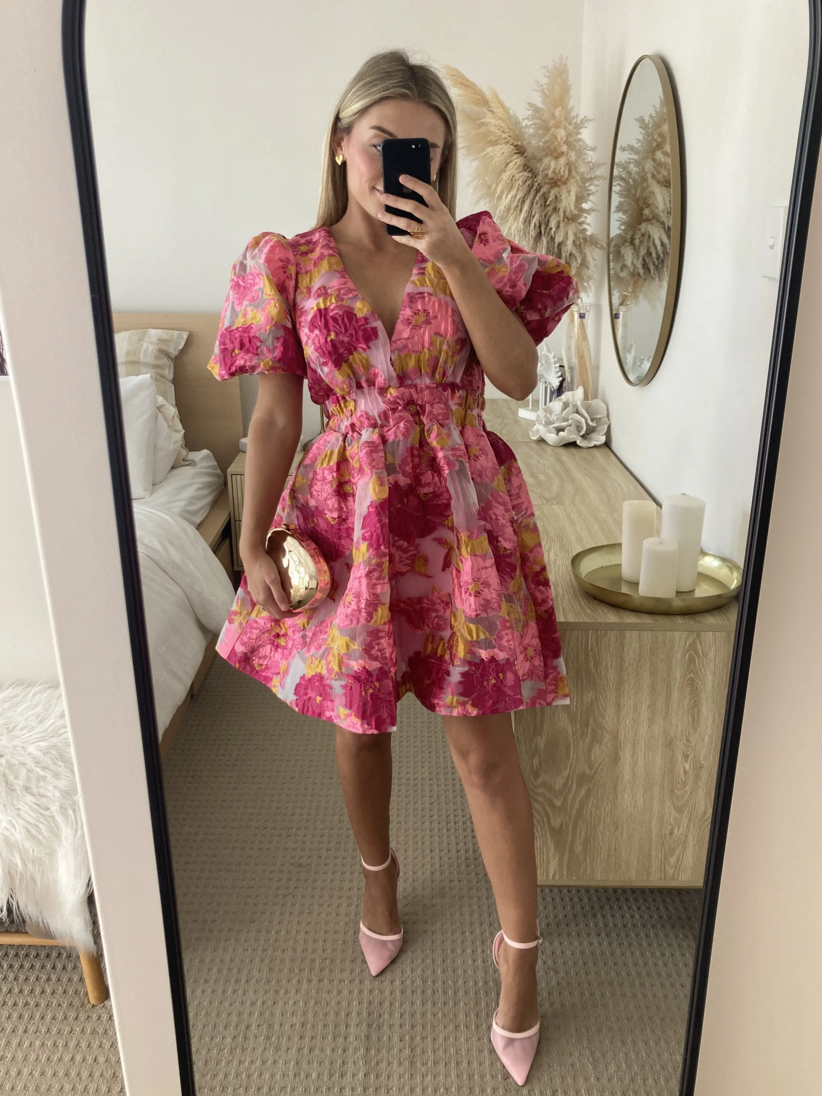 Glow Cool Abel Mini Dress - Pink