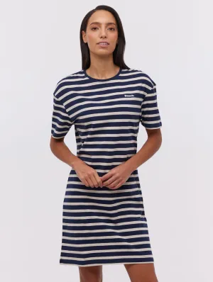 Frandi Striped T-Shirt Midi Dress Virtual Mode