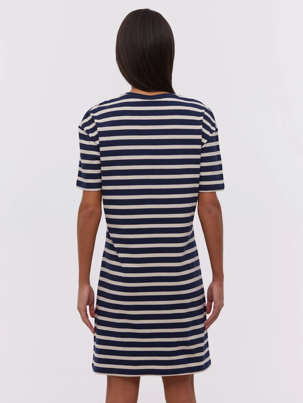 Frandi Striped T-Shirt Midi Dress Comfortable Shoes