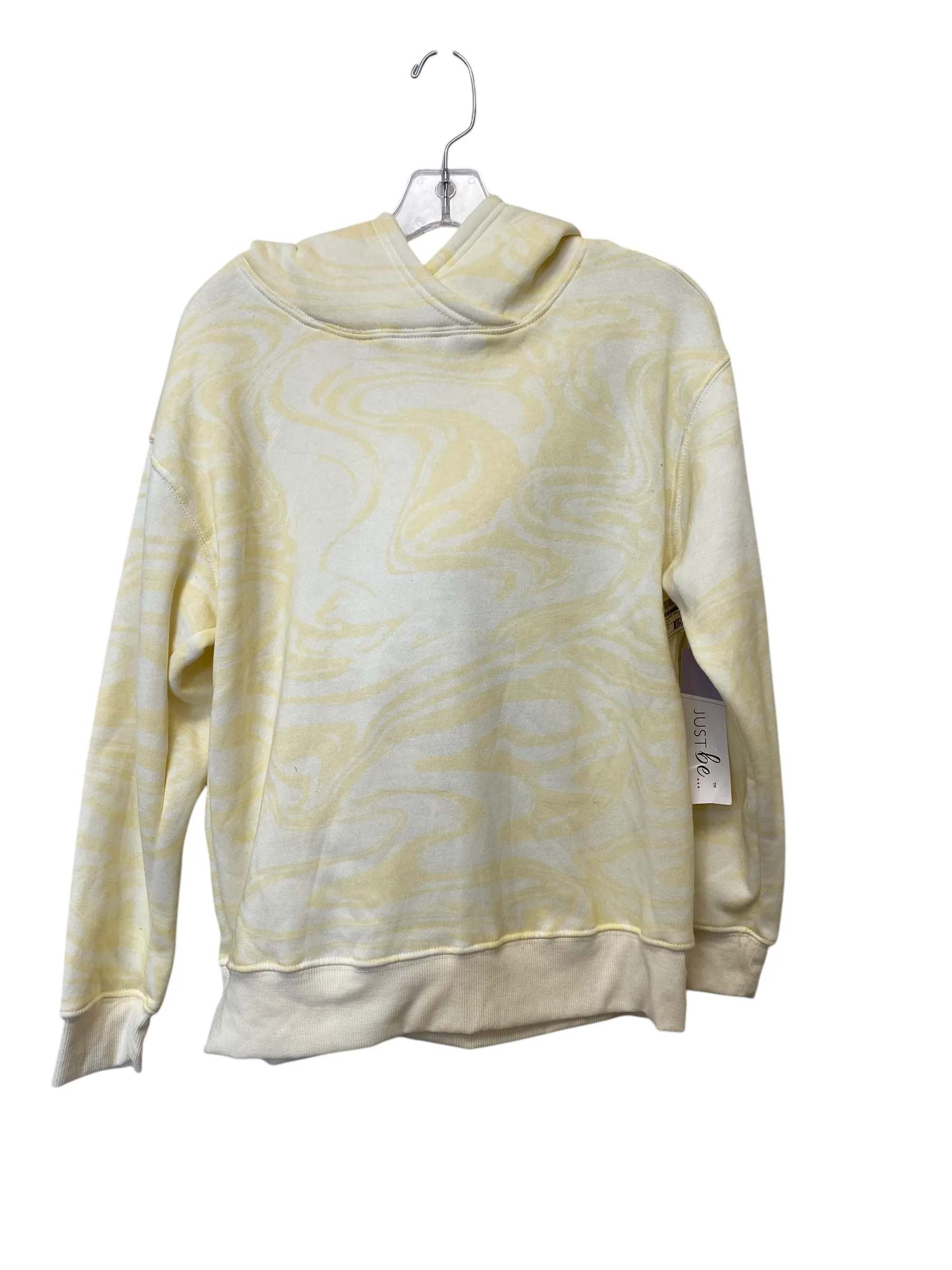 ReinforcedHems Sweatshirt Hoodie By Just Be In Yellow, Size: M