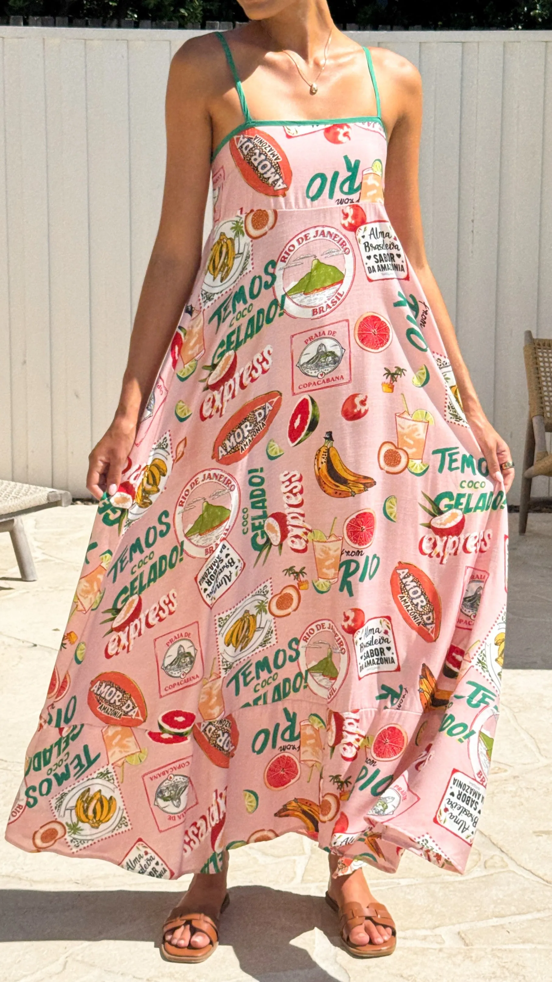 Cruise Maxi Dress - Rio Pink Air Glow Star Glow