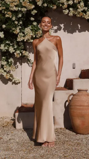 Chiara Maxi Dress - Latte Urban Cool
