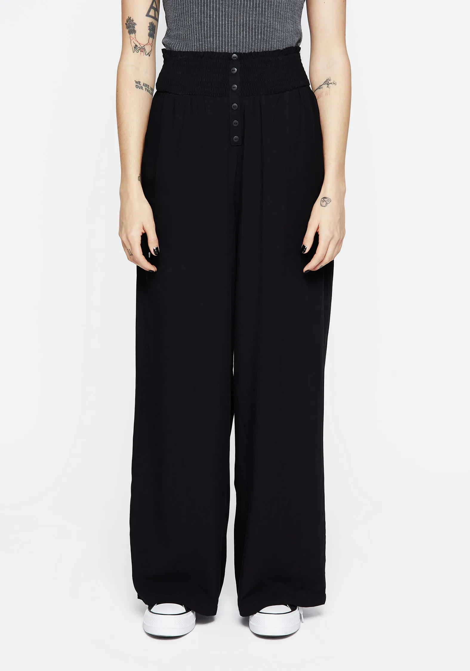 Comfortable Fashion ComfortWaistband Dusk Flowy Trousers