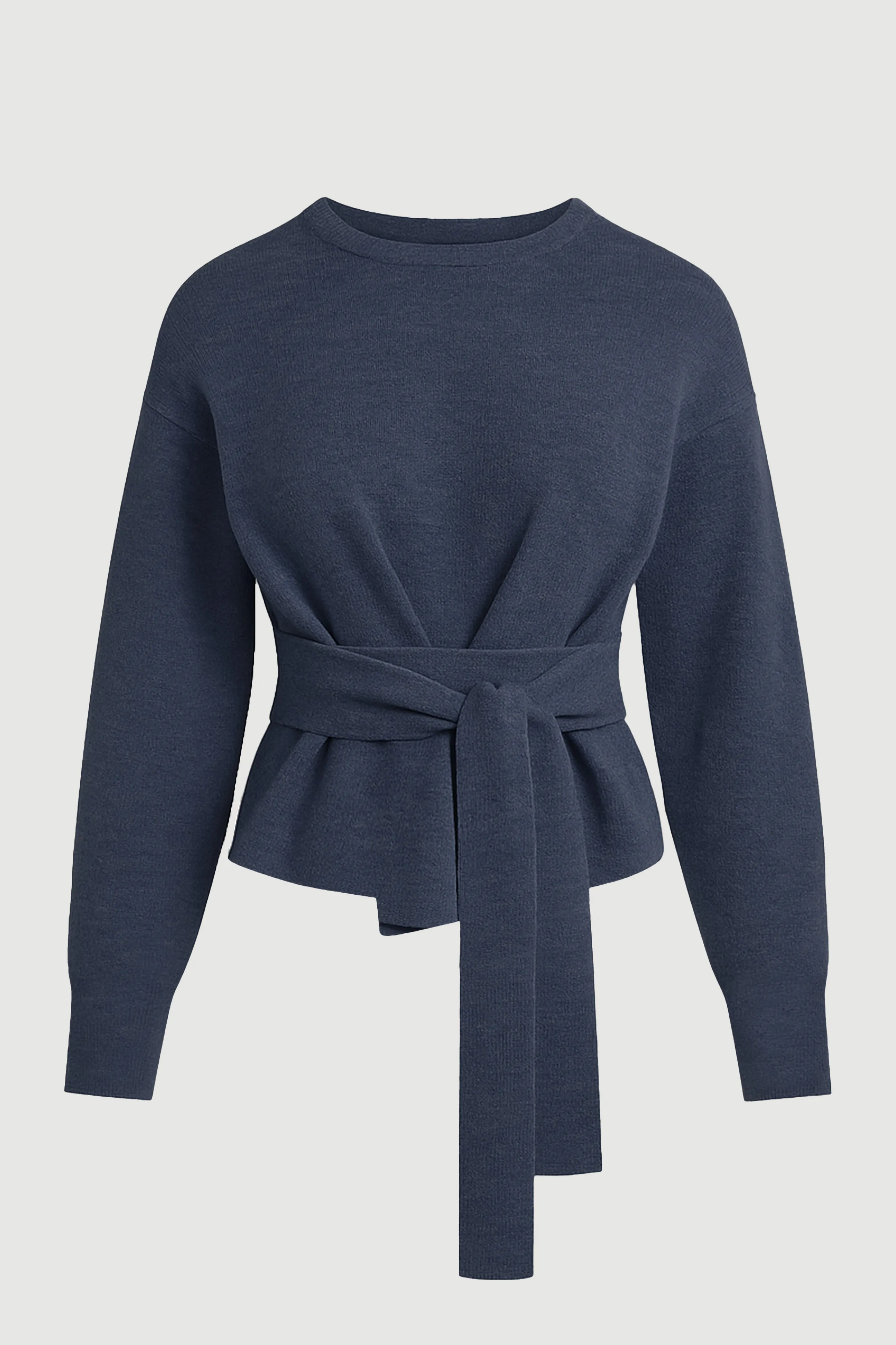 Nara Tie-Front Knit Sweater Classic Knit