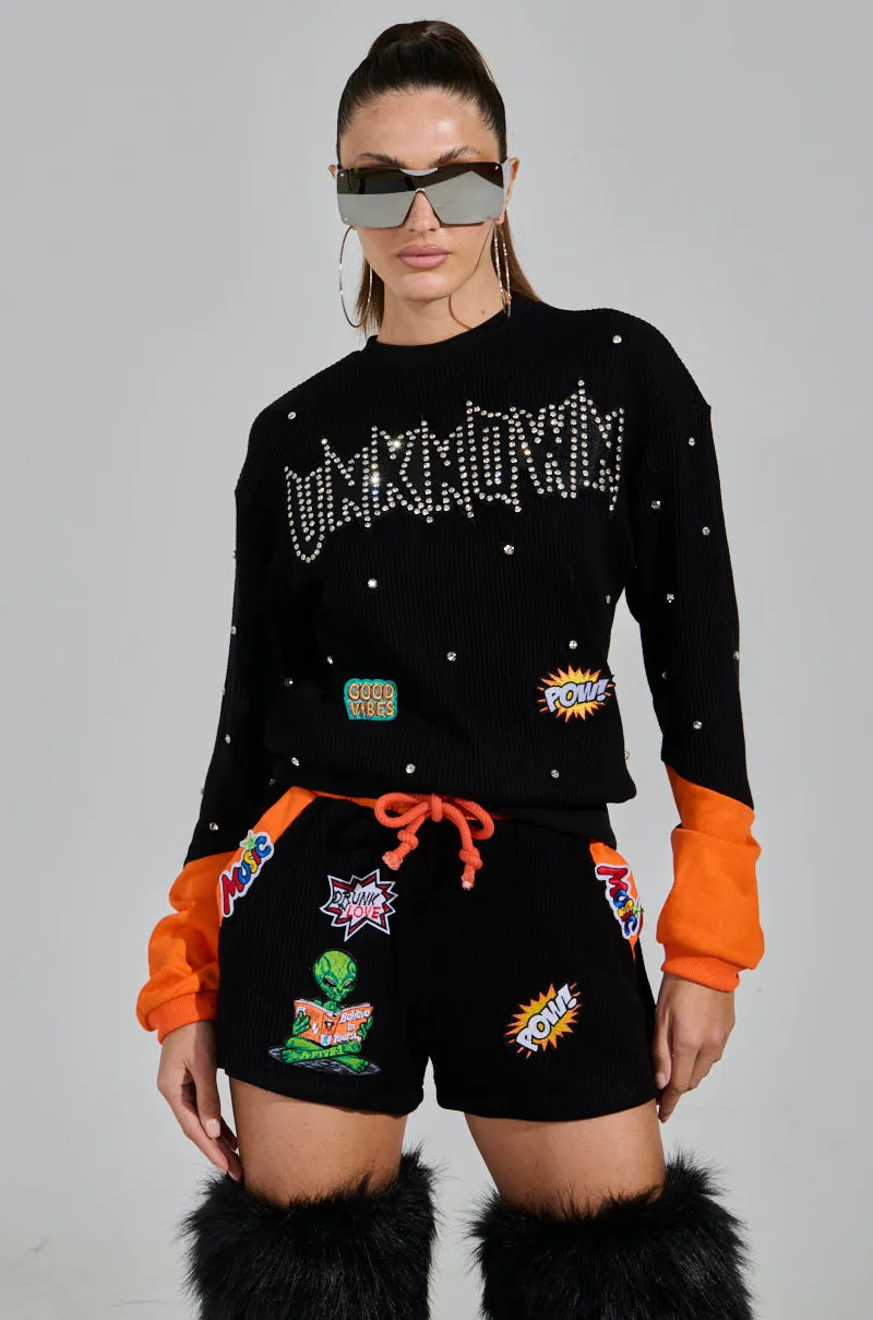 good for gym sessions Sustainable Fabric ASTRO MENACE SWEATER