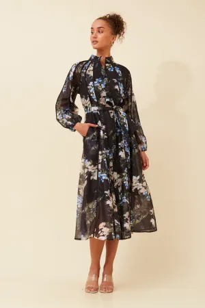 Flower Lane Subtle Elegance WYNTER FLORAL MIDI DRESS
