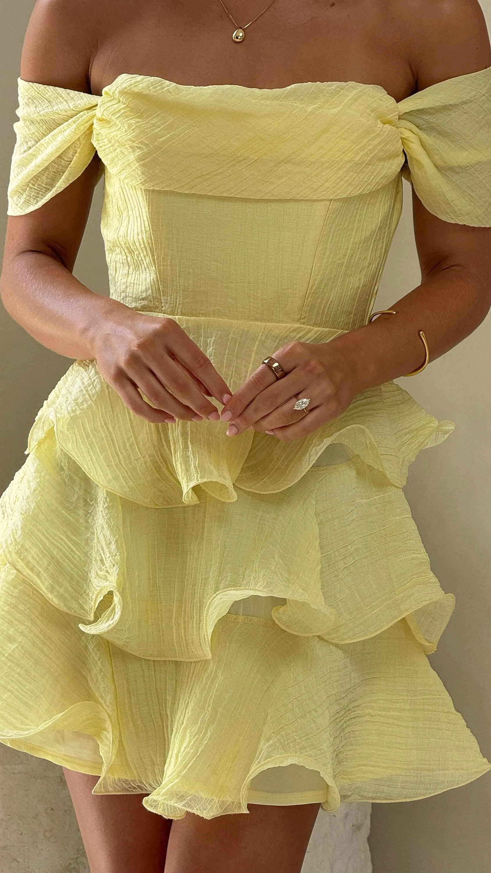 Trendy Appeal Lanelle Mini Dress - Yellow