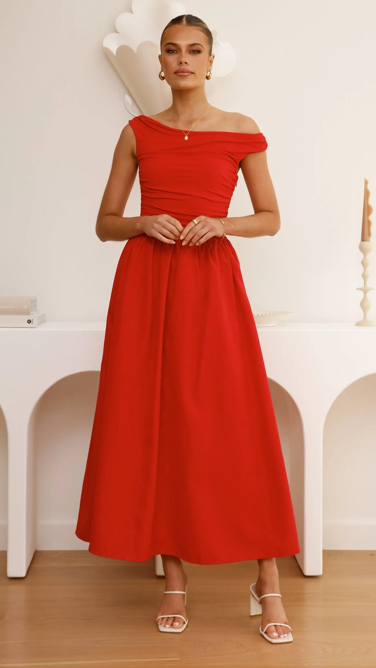 Day To Night Look Urban Ease Immy Midi Dress - Red