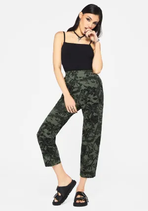 Timeless Design Smooth Fit Lining Bashe Cotton Soft Tapered Trousers - Green