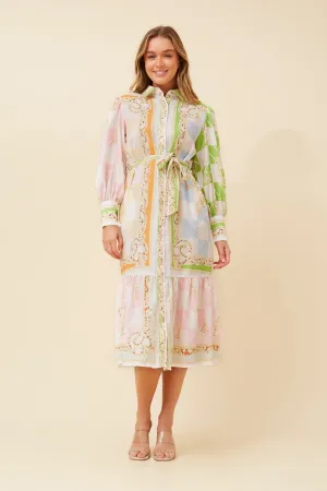 ARIANE BORDER PRINT MIDI DRESS Casual weekend midi