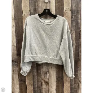 Sweatshirt Crewneck By Paper Crane In Grey, Size: L MoistureManagement Technology