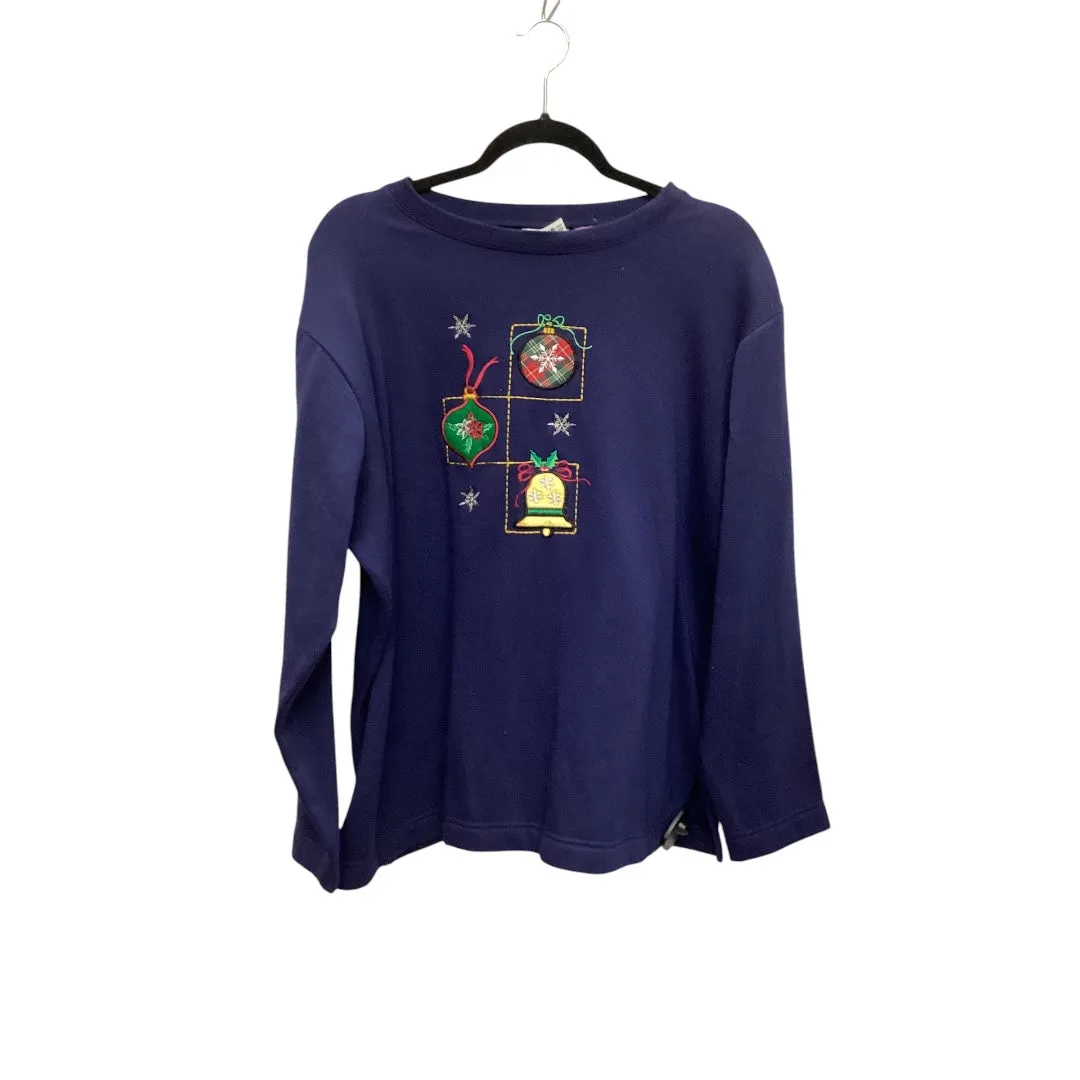 temperature regulation Sweatshirt Crewneck By Premier In Blue, Size: 1x