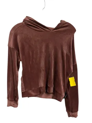 Athletic Sweatshirt Hoodie By Danskin In Brown, Size: S Fame Glow