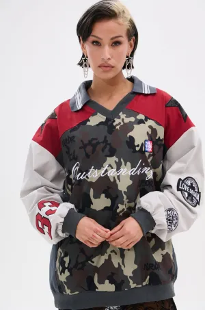 FLIP THE SWITCH PATCHWORK DETAILED JERSEY TOP product cycling suitability product linen breathability