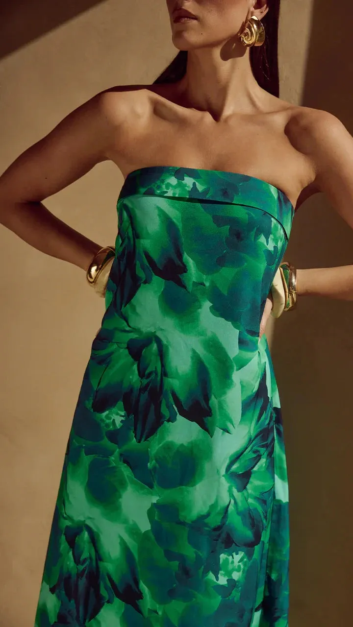 Sun Bay Net Soft Alba Maxi Dress - Calista Green
