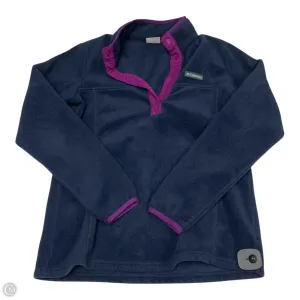 Heart Glow Athletic Sweatshirt Collar By Columbia In Blue, Size: M