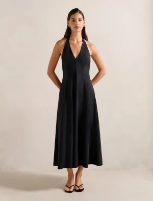 Lucinda Halter Neck Midi Dress Airy Shape