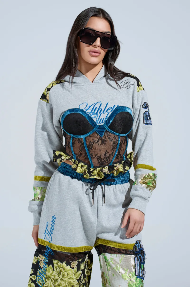 ATHLETIC CHIC HOODIE Daily Comfort Outdoor Chic
