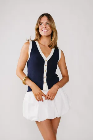 Free and Easy Top Flexible Ribbing Reinforced Shoulders