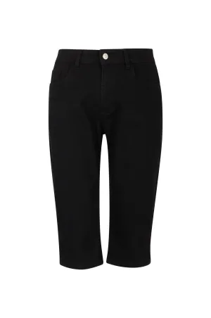 Twin Lakes Below Knee Jeans | Black | 6503A1 Easy Option Affordable Beach Day