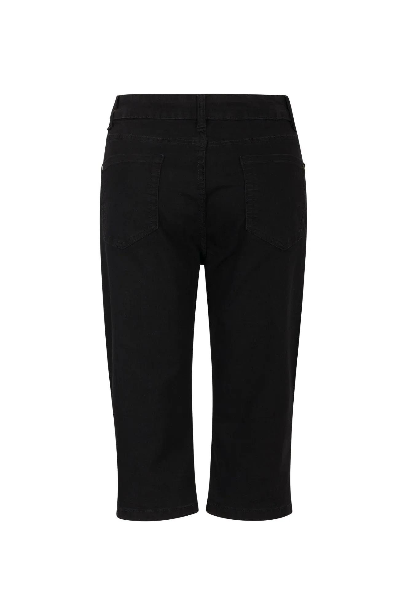 Mood Fit Weekend Vibe Twin Lakes Below Knee Jeans | Black | 6503A1