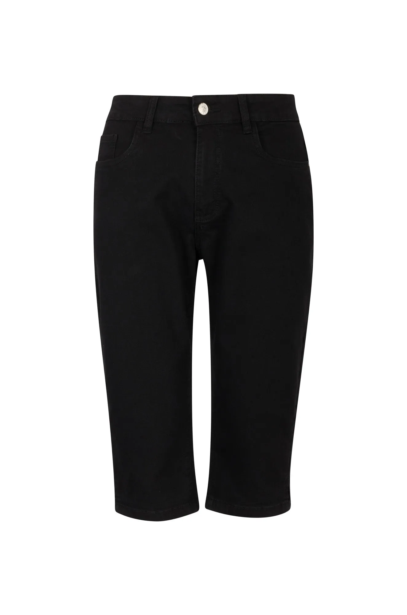 Twin Lakes Below Knee Jeans | Black | 6503A1 Easy Option Affordable Beach Day