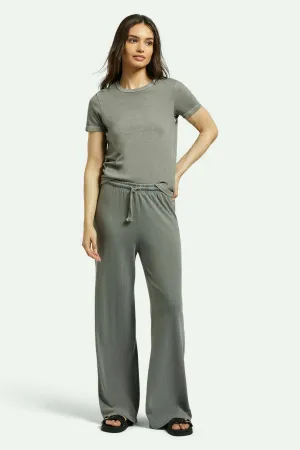 Carefree Organic Garment Dye Lounge Pant - Washed Black Functional Comfort
