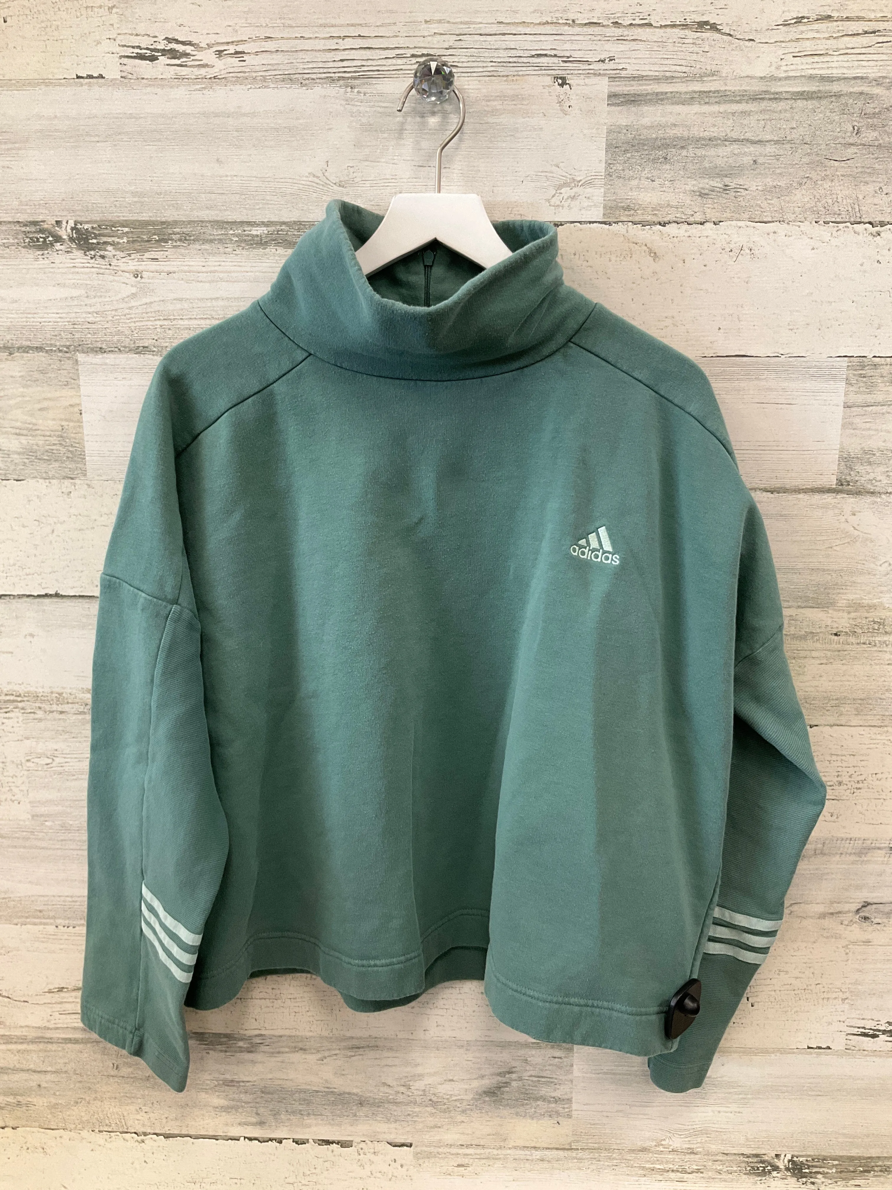 Sweatshirt Crewneck By Adidas In Green, Size: L Ergonomic Cut WrinkleFree Material