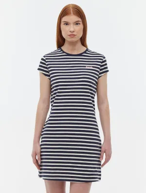 Mabelle Striped T-Shirt Midi Dress Energy Mood
