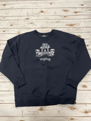 Sweatshirt Crewneck By Cme In Navy, Size: 3x slow life