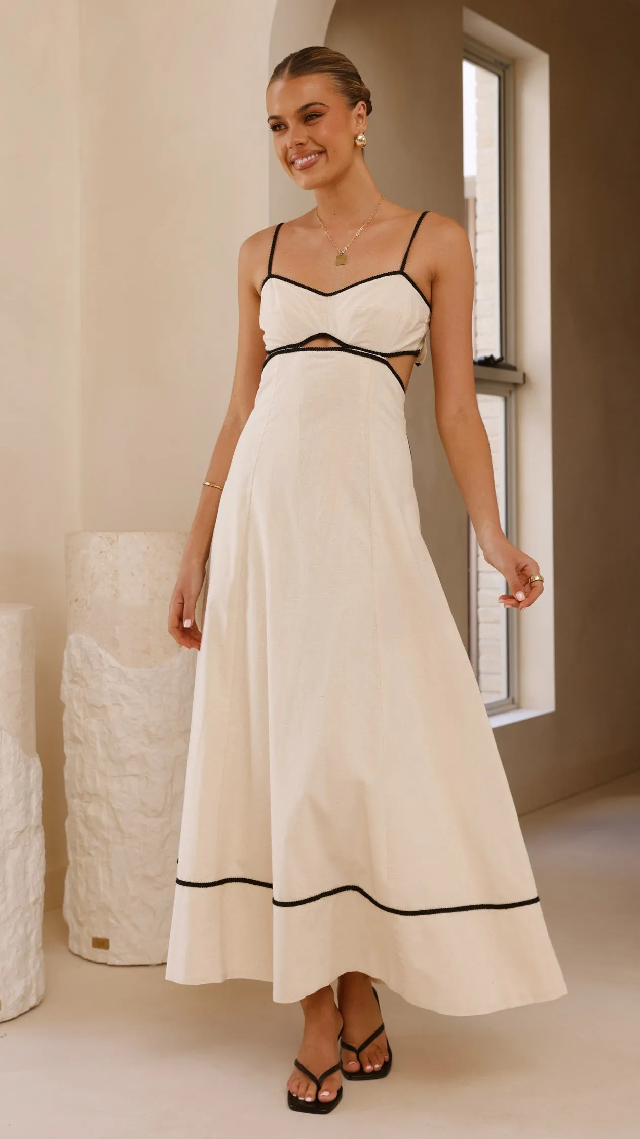 Nereda Maxi Dress - Cream Stylish boho dress