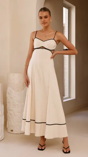 Nereda Maxi Dress - Cream Elegant dress for evening
