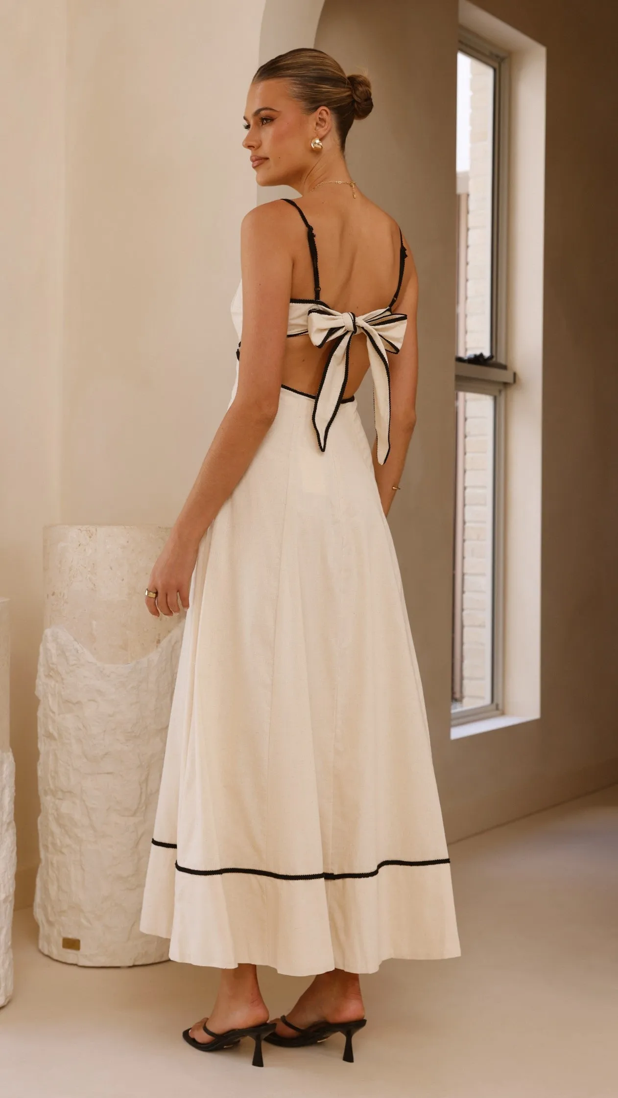 Nereda Maxi Dress - Cream Harbor View