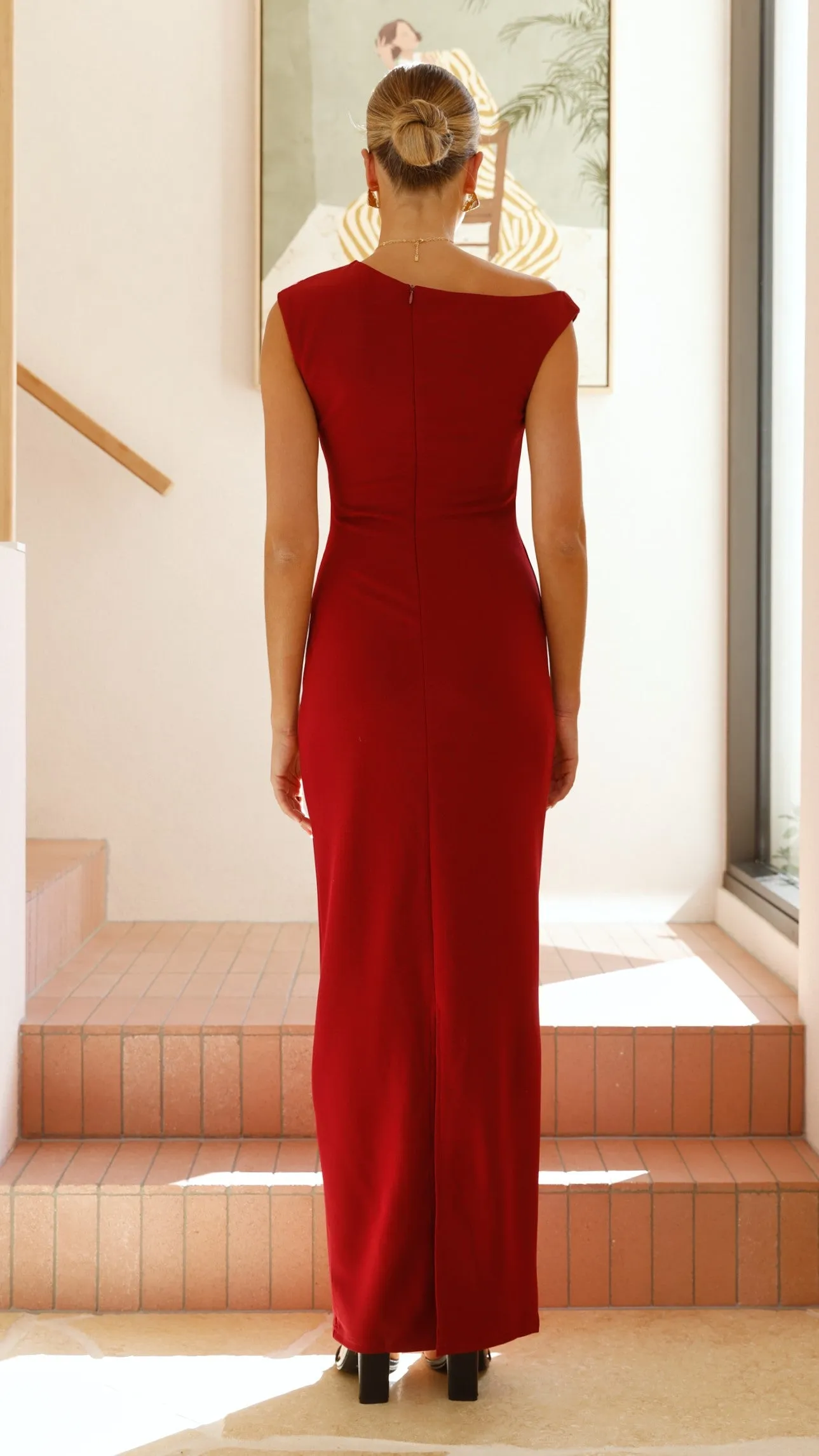 Lilah Maxi Dress - Wine Flare Bottom Joy Soul