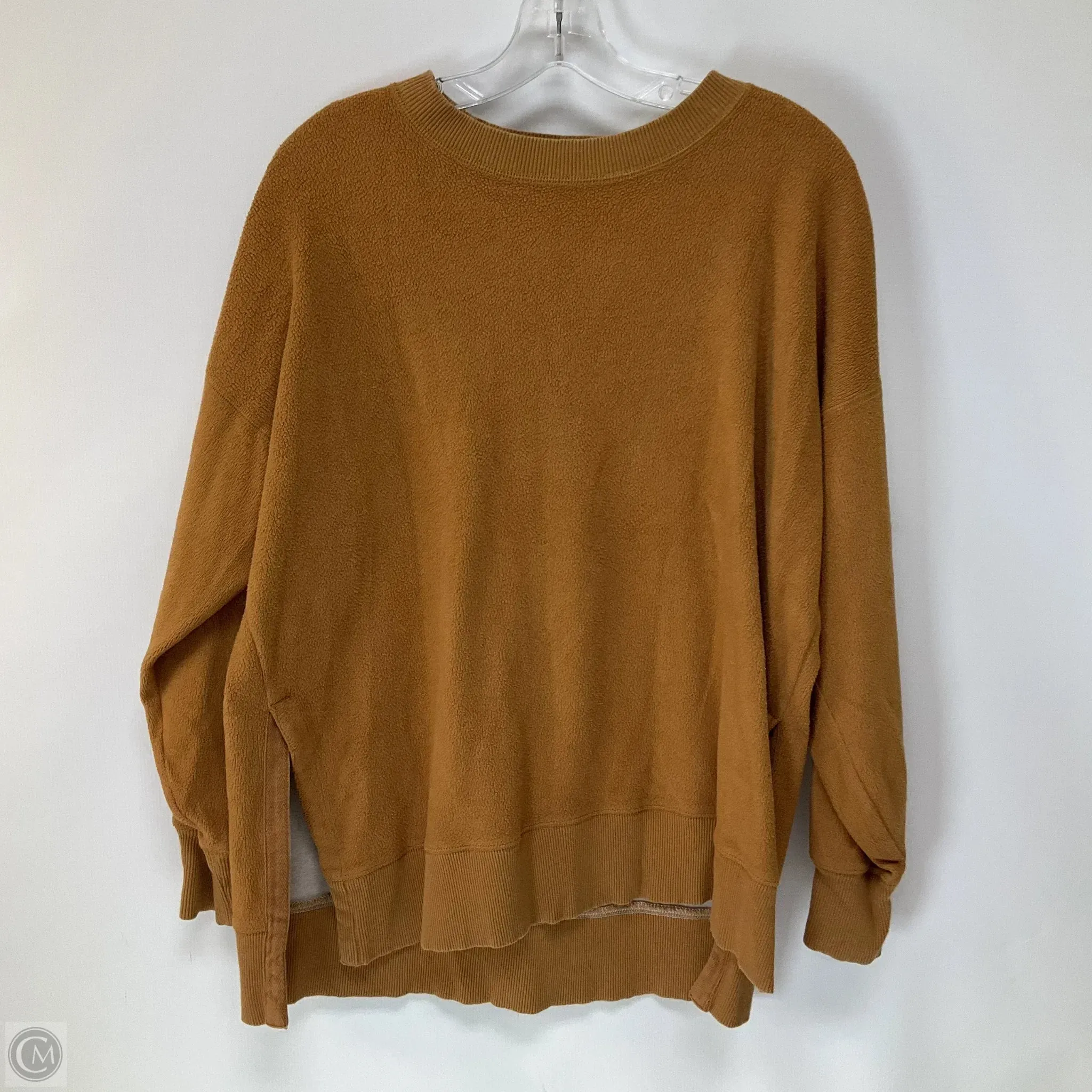 AntiClingFabric Versatile Fashion Sweatshirt Crewneck By Aerie In Tan, Size: S