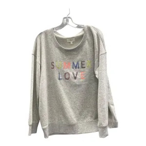 Layer Safe Athletic Sweatshirt Collar By Lou And Grey In Grey, Size:L