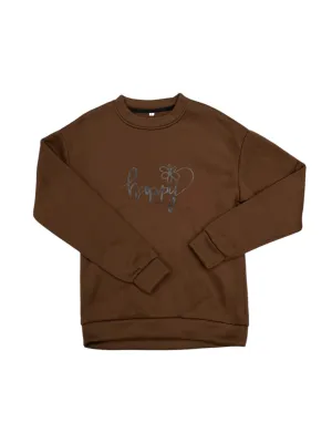 Sweatshirt Crewneck By Clothes Mentor In Brown, Size: M ElasticFree Lift Mode
