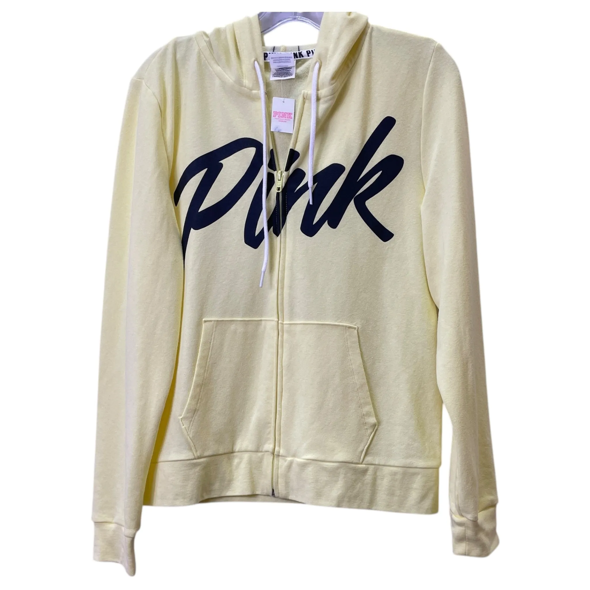 WindproofInterior Comfortable Outerwear Athletic Sweatshirt Hoodie By Pink In Yellow, Size:L