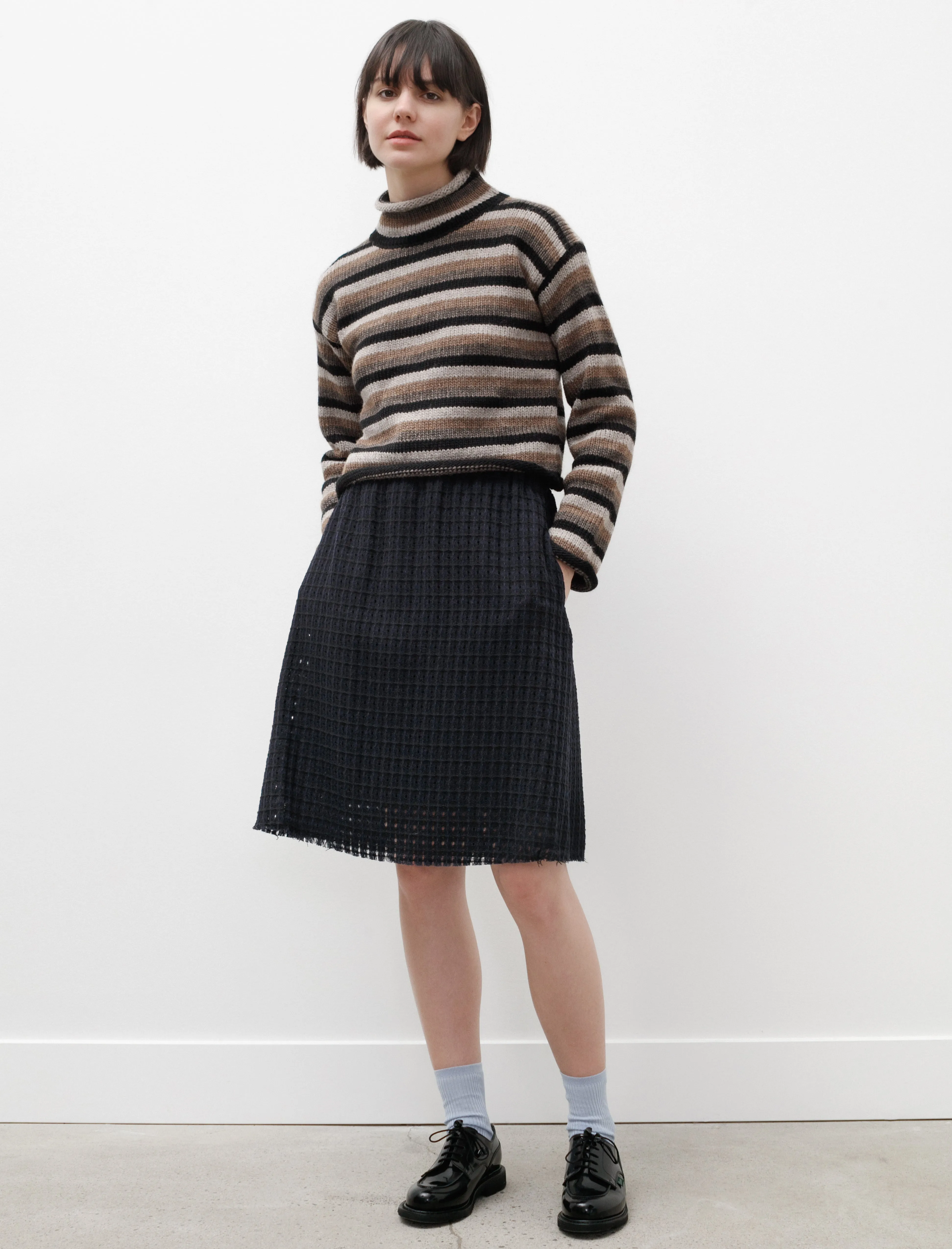 Audrey Skirt Navy and Black Classic Design