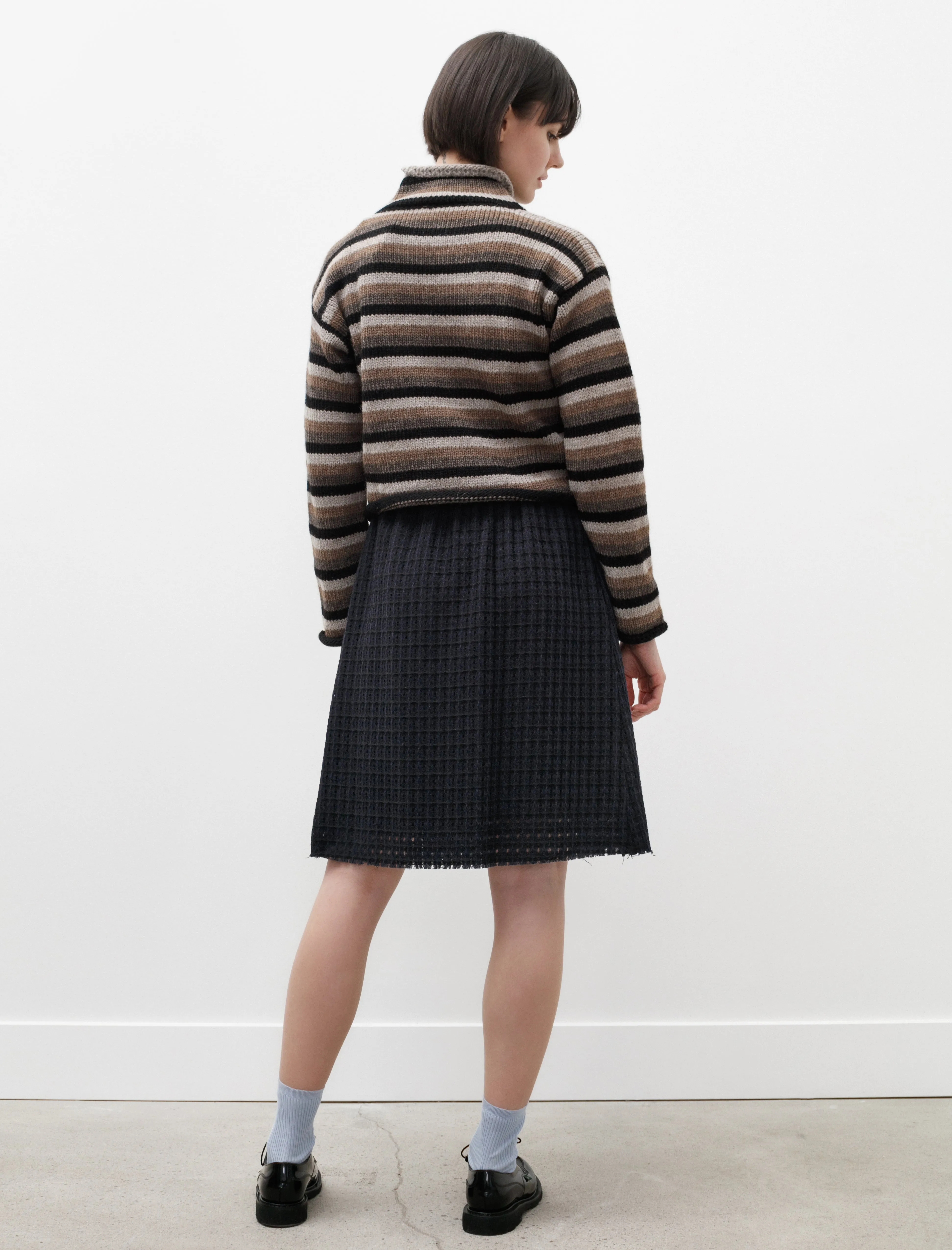 Detachable Tie Non Irritating Seams Audrey Skirt Navy and Black
